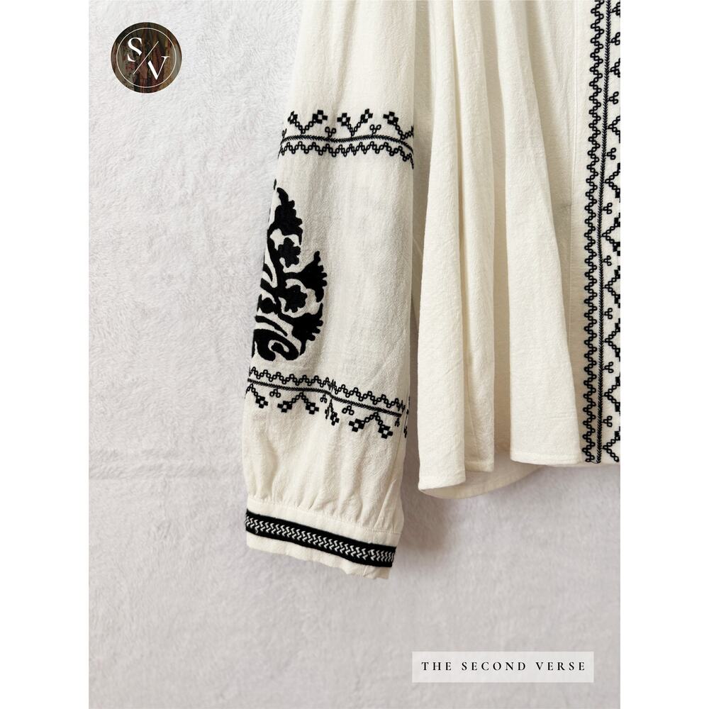 RD & Koko Free People Tallie Embroidered Cotton Tunic Size XL - Picture 5 of 9